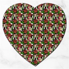 Swimmer 20s Green Jigsaw Puzzle (heart) by snowwhitegirl