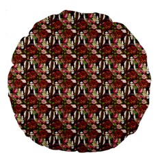 Swimmer 20s Burgundy Large 18  Premium Round Cushions