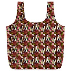 Swimmer 20s Burgundy Full Print Recycle Bag (xl) by snowwhitegirl