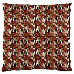 Swimmer 20s Burgundy Standard Flano Cushion Case (one Side) by snowwhitegirl