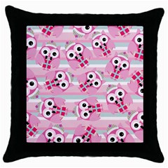 Children Pattern Design Throw Pillow Case (black) by Vaneshart