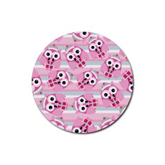 Children Pattern Design Rubber Coaster (round)  by Vaneshart