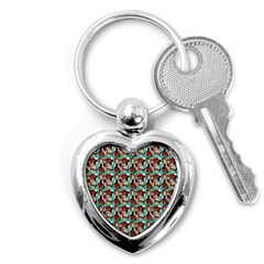 Swimmer 20s Blue Key Chain (heart) by snowwhitegirl