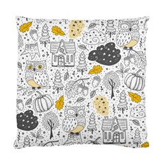 Doodle Seamless Pattern With Autumn Elements Standard Cushion Case (two Sides) by Vaneshart