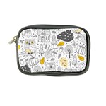 Doodle Seamless Pattern With Autumn Elements Coin Purse Front