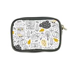 Doodle Seamless Pattern With Autumn Elements Coin Purse Back