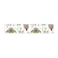 Seamless Pattern With Cute Sloths Sleep More Flano Scarf (mini)