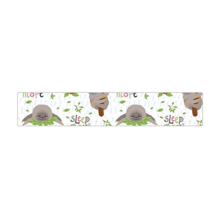 Seamless Pattern With Cute Sloths Sleep More Flano Scarf (Mini)