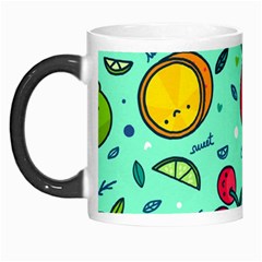 Various Fruits With Faces Seamless Pattern Morph Mugs by Vaneshart