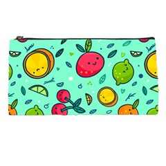 Various Fruits With Faces Seamless Pattern Pencil Case by Vaneshart