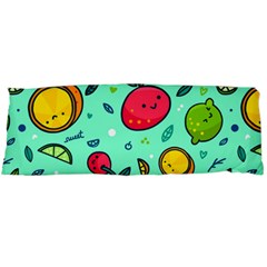 Various Fruits With Faces Seamless Pattern Body Pillow Case (dakimakura) by Vaneshart