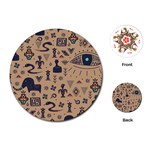 Vintage Tribal Seamless Pattern With Ethnic Motifs Playing Cards Single Design (Round) Front