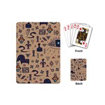 Vintage Tribal Seamless Pattern With Ethnic Motifs Playing Cards Single Design (Mini) Back