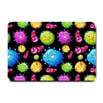 Seamless Background With Colorful Virus Small Doormat  24 x16  Door Mat