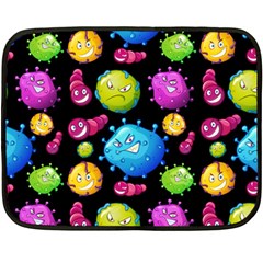 Seamless Background With Colorful Virus Fleece Blanket (mini) by Vaneshart