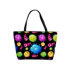 Seamless Background With Colorful Virus Classic Shoulder Handbag by Vaneshart