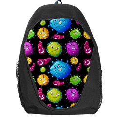 Seamless Background With Colorful Virus Backpack Bag by Vaneshart