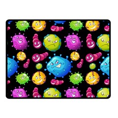 Seamless Background With Colorful Virus Double Sided Fleece Blanket (small)  by Vaneshart