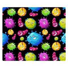 Seamless Background With Colorful Virus Double Sided Flano Blanket (small)  by Vaneshart