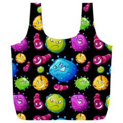 Seamless Background With Colorful Virus Full Print Recycle Bag (xxl)