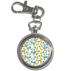 Bacteria Virus Seamless Pattern Key Chain Watches by Vaneshart