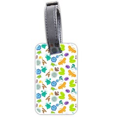 Bacteria Virus Seamless Pattern Luggage Tag (two Sides) by Vaneshart