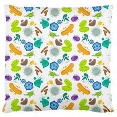 Bacteria Virus Seamless Pattern Large Cushion Case (one Side) by Vaneshart