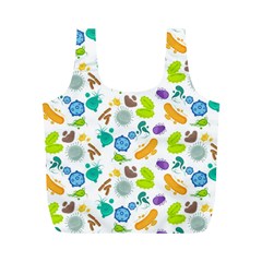 Bacteria Virus Seamless Pattern Full Print Recycle Bag (m) by Vaneshart