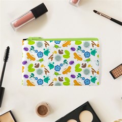 Bacteria Virus Seamless Pattern Cosmetic Bag (xs) by Vaneshart