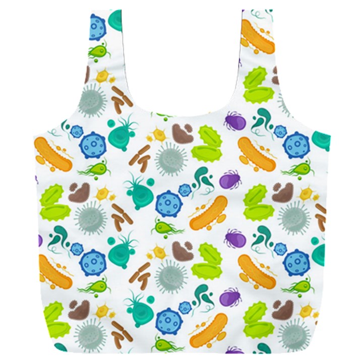 Bacteria Virus Seamless Pattern Full Print Recycle Bag (XXXL)