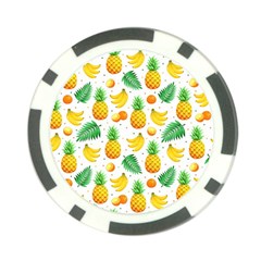 Tropical Fruits Pattern Poker Chip Card Guard (10 Pack) by Vaneshart