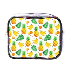 Tropical Fruits Pattern Mini Toiletries Bag (one Side) by Vaneshart