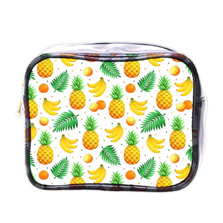 Tropical Fruits Pattern Mini Toiletries Bag (One Side)