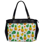 Tropical Fruits Pattern Oversize Office Handbag Front