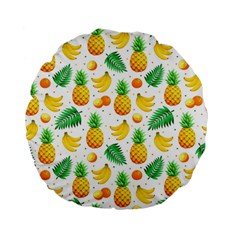 Tropical Fruits Pattern Standard 15  Premium Flano Round Cushions by Vaneshart