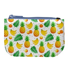 Tropical Fruits Pattern Large Coin Purse by Vaneshart