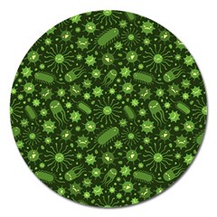 Seamless Pattern With Viruses Magnet 5  (round) by Vaneshart