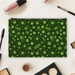 Seamless Pattern With Viruses Cosmetic Bag (large) by Vaneshart