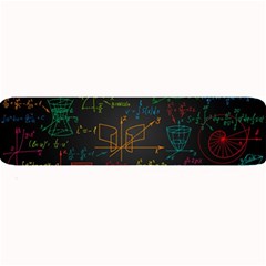 Mathematical Colorful Formulas Drawn By Hand Black Chalkboard Large Bar Mats by Vaneshart