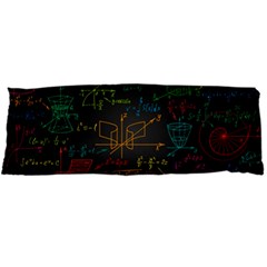 Mathematical Colorful Formulas Drawn By Hand Black Chalkboard Body Pillow Case Dakimakura (two Sides) by Vaneshart