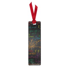 Mathematical Colorful Formulas Drawn By Hand Black Chalkboard Small Book Marks by Vaneshart