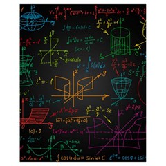 Mathematical Colorful Formulas Drawn By Hand Black Chalkboard Drawstring Bag (small) by Vaneshart