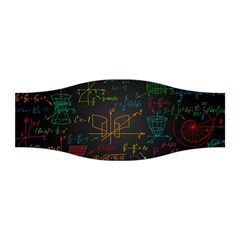 Mathematical Colorful Formulas Drawn By Hand Black Chalkboard Stretchable Headband by Vaneshart