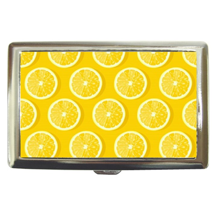 Lemon Fruits Slice Seamless Pattern Cigarette Money Case