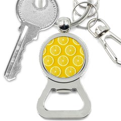 Lemon Fruits Slice Seamless Pattern Bottle Opener Key Chain by Vaneshart