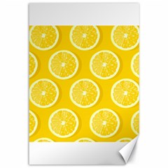 Lemon Fruits Slice Seamless Pattern Canvas 12  X 18  by Vaneshart