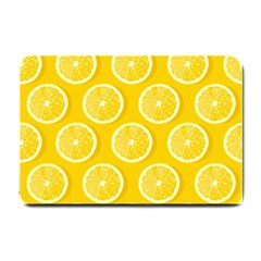 Lemon Fruits Slice Seamless Pattern Small Doormat  by Vaneshart