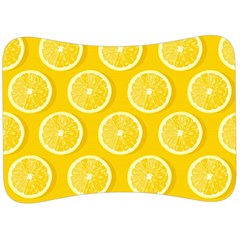 Lemon Fruits Slice Seamless Pattern Velour Seat Head Rest Cushion by Vaneshart