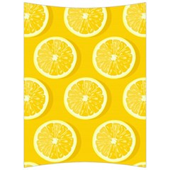 Lemon Fruits Slice Seamless Pattern Back Support Cushion by Vaneshart