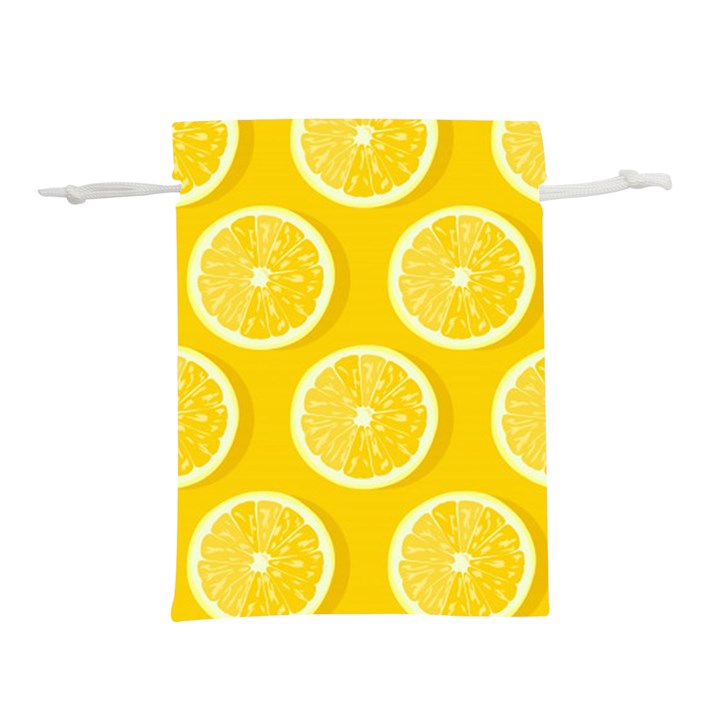 Lemon Fruits Slice Seamless Pattern Lightweight Drawstring Pouch (S)